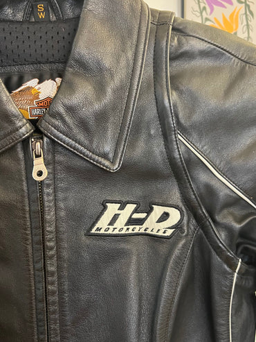 Manteau de cuire moto Harley Davidson