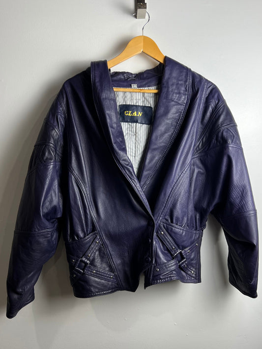Manteau de cuir vintage 1985
