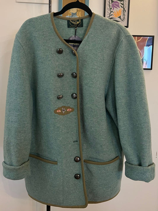 Cardigan vintage laine bouillie
