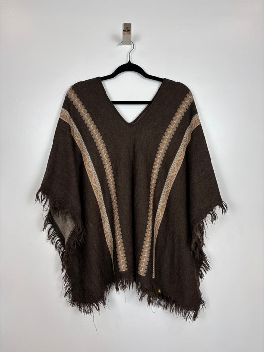 Puncho du perou 100% baby alpaga