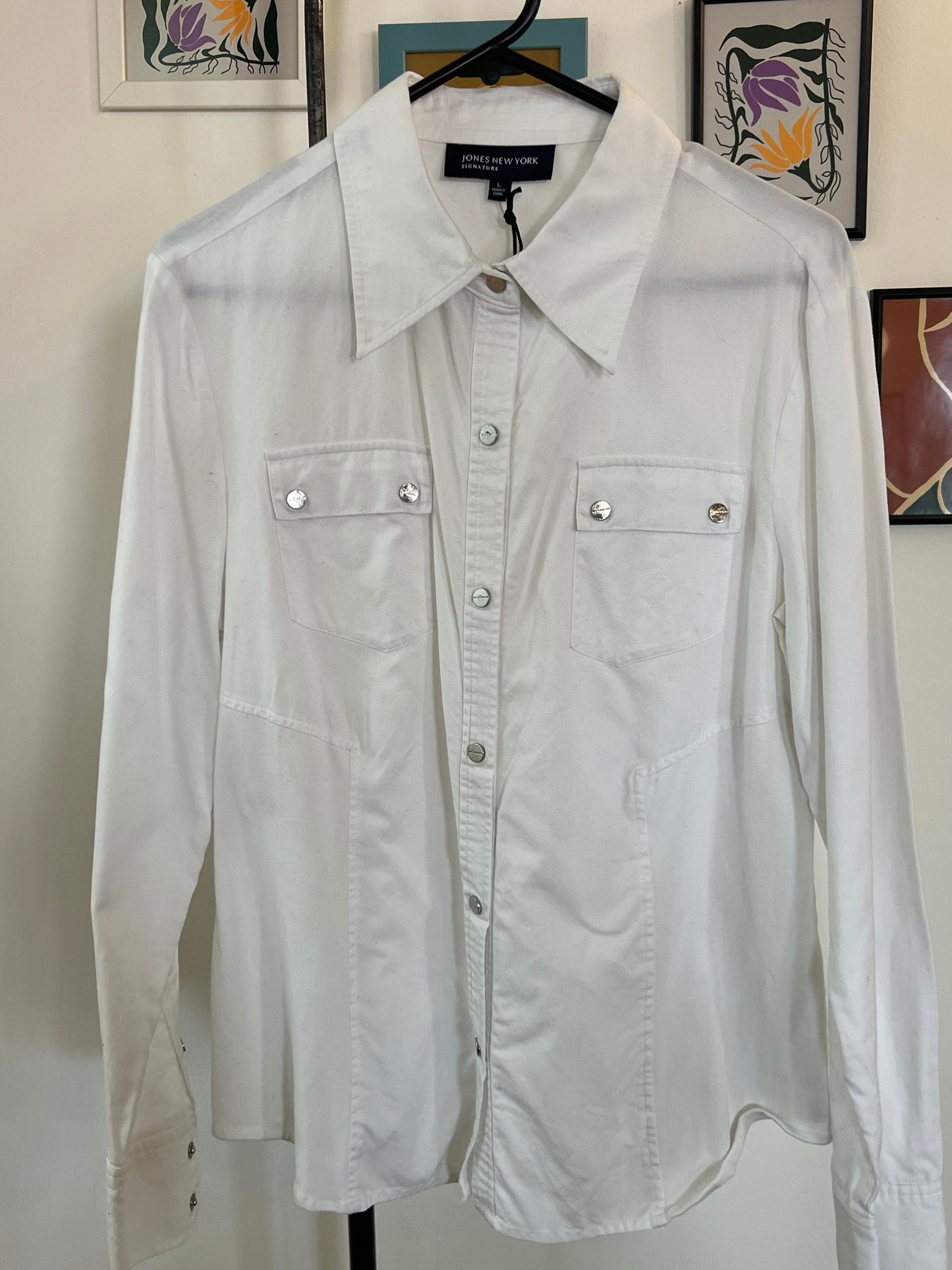 Blouse à snap vintage