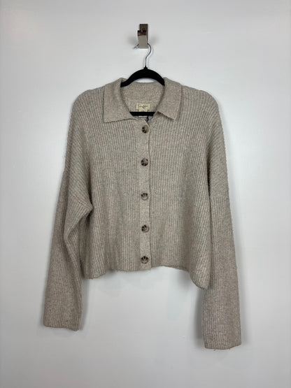 Cardigan laine beige