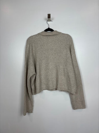 Cardigan laine beige