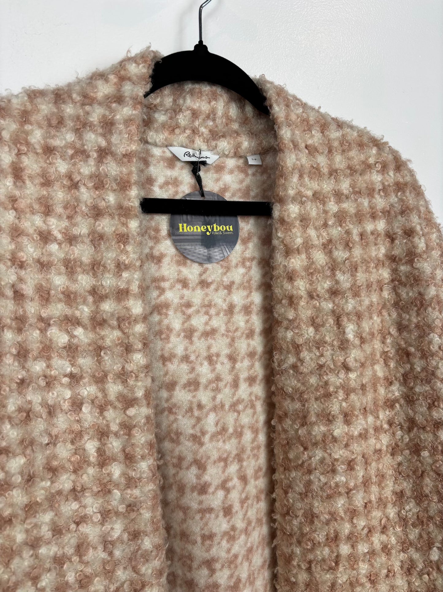 Veste teddy pied de poule