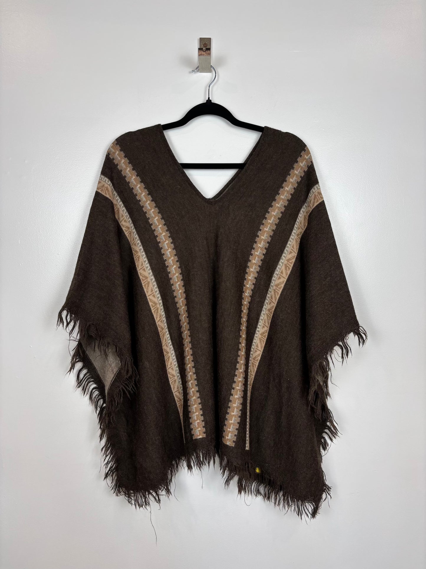 Puncho du perou 100% baby alpaga