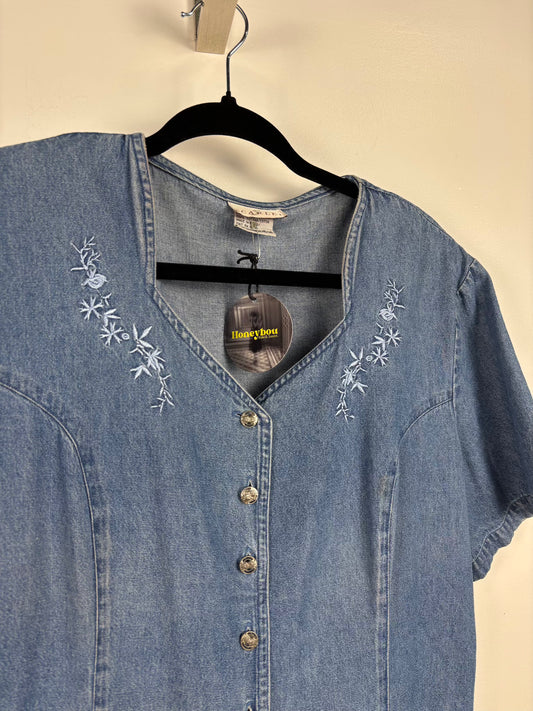 Robe Jeans Maxi Vintage Scarlet