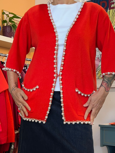 Veste vintage en perle