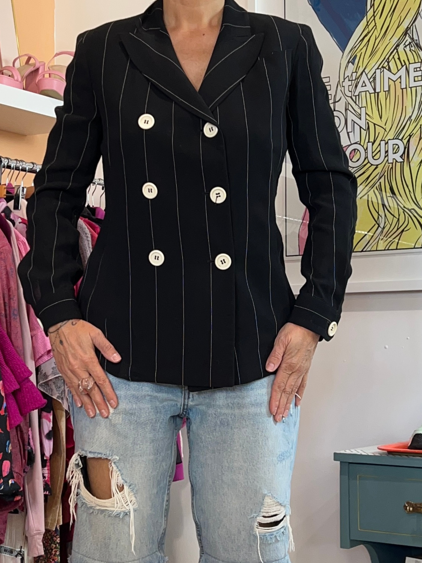 Veston rayé Gian franco